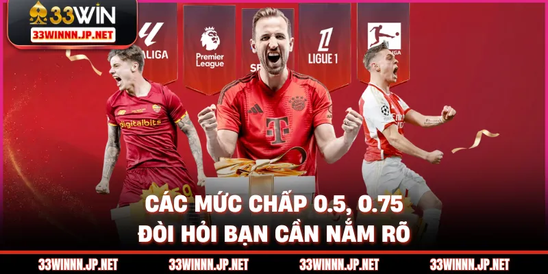 Các mức chấp 0.5, 0.75 đòi hỏi bạn cần nắm rõ