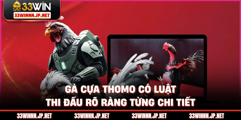 Gà cựa Thomo có luật thi đấu rõ ràng từng chi tiết